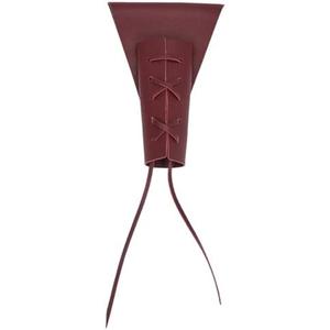 GORGECRAFT Black Sword Holster PU Leather Medieval Retro Adjustable Waist Dagger Protective Cover Case Shoulder Back BUC