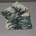 AVOIN colorlife Christmas Trees Snowflake Throw Pillow Covers Set of 2, 20 x 20 Inch Winter Holiday Cushion Case Decoration for Sofa Couch (Green)