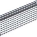 Kraus Multipurpose Workstation Sink Roll-Up Dish Drying Rack, Colander and Trivet in Light Grey, KRM-11LG (16.88" x 12" x .38")