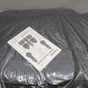 Elantrip Car Seat Cover Full Set Leather Car Seat Protector Universal fit for Most Cars SUVs and Trucks Water Proof Front and Rear Seat Protector Black