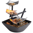 Homedics Tabletop Water Fountain, Home Décor Soothing Sound Machine  Automatic Pump, Deep Basin & Natural River Rocks. Indoor Zen Relaxation for Office, Living Room, or Bedroom, 8.25” Tall