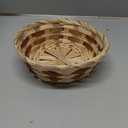 Sintuff 60 Pcs Small Woven Basket Round Bamboo Gift Baskets 6. 5 x 2 Inches Wicker Berry Bread Fruit Basket Empty Food Serving Baskets for Picnic Kitchen Restaurant
