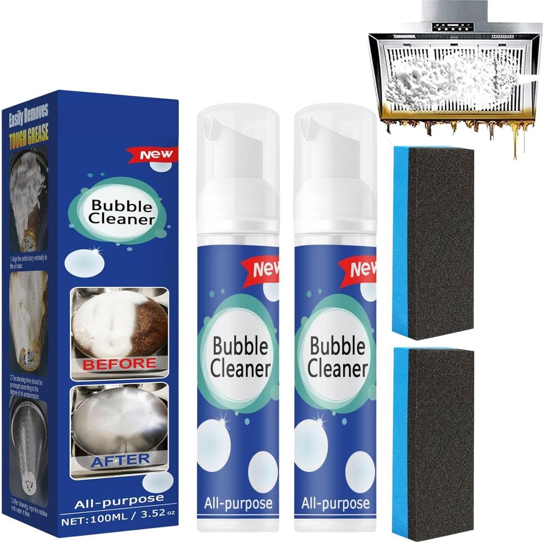 QUAAM Bubble Cleaner Foam,All-Purpose Bubble Cleaner Spray, Foam Cleaner All Purpose Duty, Suitable for Cleaning Pots