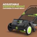 Earthwise LSW70021 21-Inch Width Leaf & Grass Push Lawn Sweeper, Black