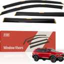 R-GEE in-Channel Window Rain Guards Fit for Jeep Cherokee 2014-2023, Window Vent Wind Deflectors Visors Shades Exterior Car Accessories, 4 Pieces