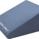 Bed Wedge Pillow Cover Only 24x24x10 Inch, Silky & Smooth Wedge Pillow Cases, Removable & Machine Washable-Zipper Design Pillowcase Blue