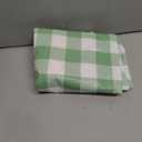 Smiry Square Table Cloth, Waterproof Vinyl Tablecloth with Flannel Backing, Wipeable Buffalo Plaid Table Cover for Picnic, Indoor and Outdoor (Sage Green & White, 54"x54")