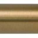 Ivilon Drapery Window Curtain Rod - End Cap Style Design 1 Inch Pole. 48 to 86 Inch Color Warm Gold