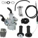 Carburetor Carb Replacement for Honda CRF70F 2004-2012 XR70R 1998-2003 with Air Filter Intake Throttle Cable