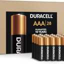 Duracell Coppertop AAA Batteries, 28 Count Pack Triple A Battery with Long-Lasting Power for Household and Office Devices (Ecommerce Packaging)