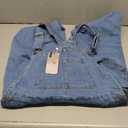 Women's Casual Stretch Denim Bib Overalls Pants Pocketed Jeans Jumpsuits, L