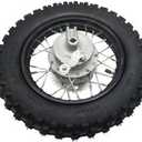 10" Rear Wheel Rim Tire Assembly for 50cc 110cc 125cc Dirt Bike tao TTR SSR CRF Apollo 12mm axle Includes Drum Brake 80/100-10 Tire Tube With 420-37T Sprocket
