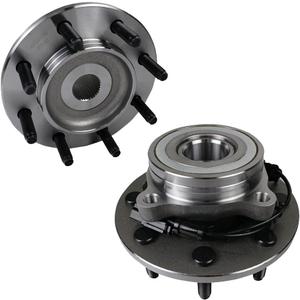 Autoround 515101 4WD Front Wheel Bearing and Hub Assembly Compatible with 2006-2008 Dodge Ram 1500 2500 3500, 8 Lug w/ABS Pair