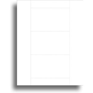 Blank White Printable 3" x 5" Index Cards For Inkjet/Laser Printers - 3 per sheet (100 Sheets / 300 Index Cards) White Blank White Printable 3" x 5" Index Cards For Inkjet/Laser Printers - 3 per sheet (100 Sheets / 300 Index Cards) White