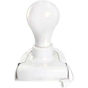 Stick-Up Light Bulb for Closet, 1Pack Battery Operated LED Light Bulb with Pull Chain, Wireless Self Adhesive Wall Mounted Lamp Fixtures for Cabinet Bedroom Living Room Kitchen, Milk White