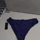 Tempt Me Women Cheeky Bikini Swimsuit Bottom - High Cut Bathing Suit Bottoms Low Rise Brazilian Swim Bottom 2025 Swimwear (Large, Navy Blue)