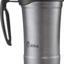 Bubba HERO Vacuum-Insulated Stainless Steel Travel Mug with Handle, 18 oz, Gunmetal