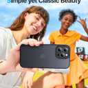 Shockproof for iPhone 16 Pro Max Case, [Camera Protection] [Military-Grade Drop Protection] Protective Anti-Yellow Slim Translucent Skin-Friendly for iPhone 16 Pro Max Phone Case, Black