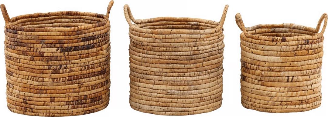 Set Of 3 Baskets For Home 59x16, 53x15, 47x13