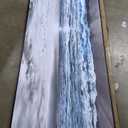 Wapluam Large Wall Art For Living Room Wall Decor For Office Black And White Painting Bedroom Wall Decorations Blue Sea Wave Pictures Artwork For Modern Black Framed Beach Canvas Prints Poster (72"L x 32"W)