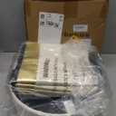 xuperbonus Small Ottoman with Storage,Folding Round Ottoman with Gold Trim,Velvet Storage Stool,Foot Stool with Soft Padded,Foot Rest for Living Room13x13x12.4(YZbeige,2pcs)