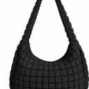Large Puffer Shoulder Bag, Quilted Tote Bag for Women Puffy Crossbody Hobo Bag Handbags for Daily Use