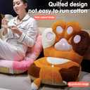 Kawaii Cat Paw Chair Cushion Comfy Plush Desk Seat Pads Cozy Seat Cushion s Cat Claw Lumbar Back Support Pillow for Gamer Chair Floor Sofa Dining Room Bedroom