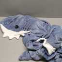 Shark Blanket Hoodie Onesie for Adult & Kid, Wearable Shark Sleeping Bag, Soft Cozy Onesie Costume, Size L