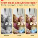 URMYWO Black and White Baby Toy, Tummy Time High Contrast Newborn Toys 0-3 Months, Soft Baby Book, Visual Stimulation Montessori Sensory Infant Toys 0-6-12 Months, Boy Girl Shower Gift