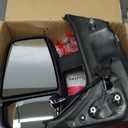 Driver Left Side Door Mirror Long Extension View Tow Mirror Power and Heated with BLIS (Blind Spot Sensor) and Signal Light for Ford Transit 150 250 350 from 2010 to 2024