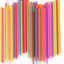 200-500 Pcs Colorful Disposable Drinking Plastic Straws.(7.87 inch Length, 0.236 inch Diameter,)-7Colors  (500)
