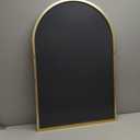 Arched Wall Mirror for Bathroom,Mirrors for Wall,24''x36'',Vanity Mirror for Bedroom Dresser, Entryway, Living Room, Metal Frame (36''x24'',Gold)