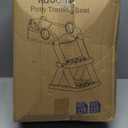 Amazon Basics Donut Pet Bolster Faux Fur Bed for Dog, Grey, 23" x 23"