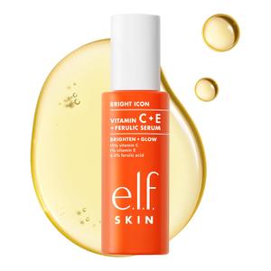 e.l.f. SKIN Bright Icon Vitamin C + E + Ferulic Face Serum, Brightening & Soothing with 15% Vitamin C, Vegan & Cruelty-Free