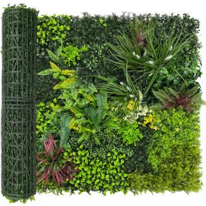 Artificial Plant Wall Boxwood Roll: 40"x120" UV Resistant Green Leaves Faux for Interior Backdrop,Garden and Indoor Outdoor Wall&Fence Covering Privacy, Party Wall Fence Decor