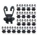 Insulators for Electric Fence Wire, U Post Extended Electric Fence Insulator, Black (25)