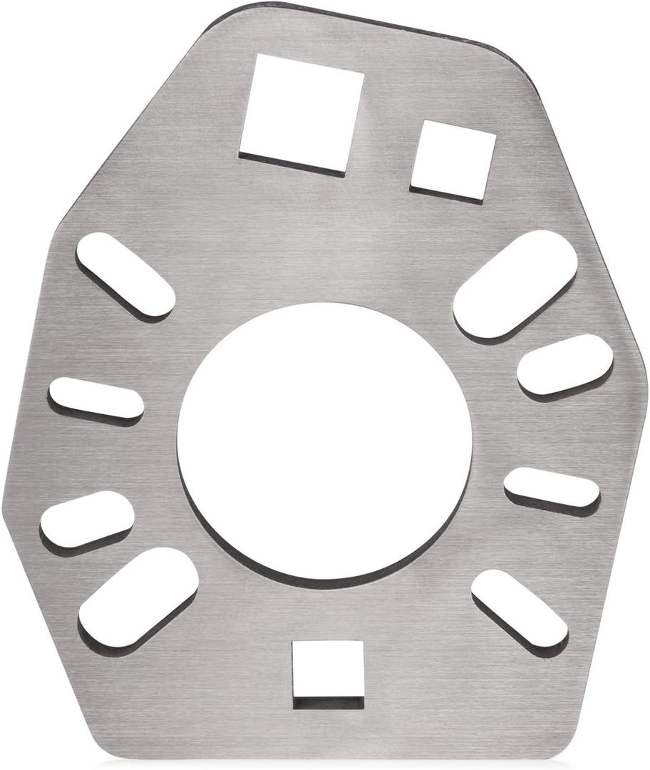Mission Automotive Pinion Flange Holding Tool - Stainless Steel, Silver Powder Coated, 2x 1/2 In Square Sockets