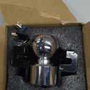 DEEAGLE Trailer Locks Ball Hitch, Heavy Duty Trailer Hitch Locks Fits 2-5/16 Couplers, Anti-Theft Ball Hitch Lock for RV Travel Trailer, Black
