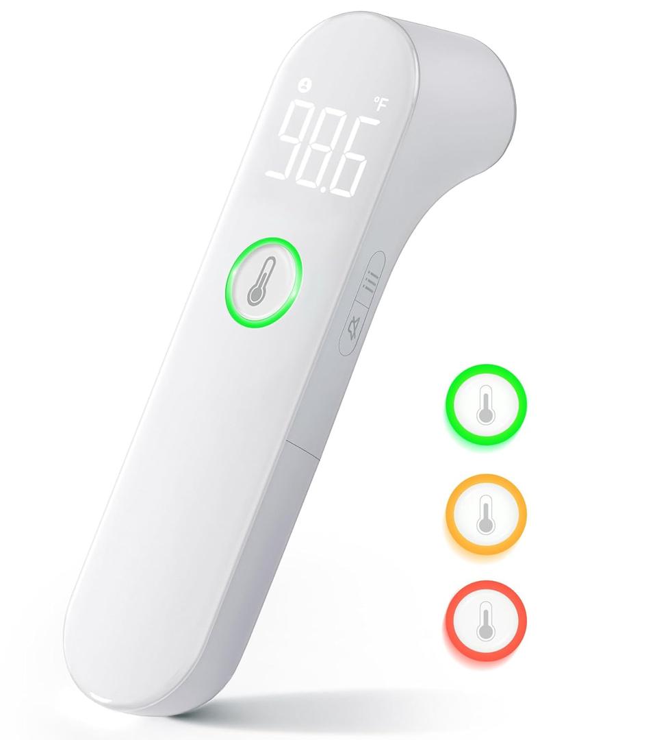 Thermometer for Adults and Kids, Fast Accurate Baby Thermometer, FSA HSA Eligible, Fever Alarm & Mute Mode, Baby Essentials - Lifetime Support (White)