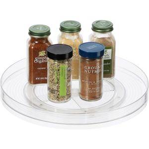 OGGI Lazy Susan Organizer 11"- for Kitchen, Pantry, Cabinet Organizing and Storage. Ideal as a Rotating Spice Rack and Pantry Can Organizer