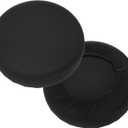 uxcell 2 Pack Stool Covers Round, 11-15 Inch Bar Stool Covers Washable Dustproof Slipcover Seat Cushion with Elastic for Bar Kitchen Living Room Decor, Black