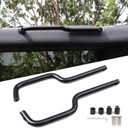 Aluminum Grab Handles for 2021 2022 2023 2024 2025 New Ford Bronco 4 Door Full Size Rear Seat Roll Bar Grip Handle Interior Accessories Black 2 Pack for Only Rear Door