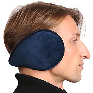 2 x HIG Ear Warmer Unisex Classic Fleece Earmuffs Winter Accessory Outdoor Earmuffs (Blue)