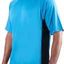 Kanu Surf Men's Short Sleeve UPF 50 Swim Shirt Rash Guard Sun Shirt Size L