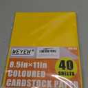 Gold Cardstock 8.5 x 11 Thick Paper, 40 Sheets 65 LB/180 GSM, Cardstock Printer Paper for Invitations, Menus, Wedding, DIY Cards, Kids School Supplies