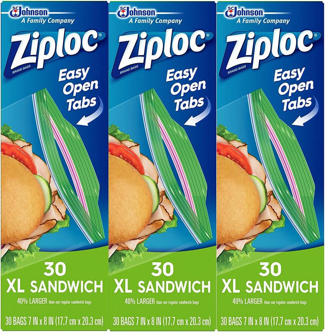 Ziploc Sandwich XL Bags (90Count)