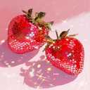 RYMILIE Pink Diamond Art Painting Kits for Adults,Strawberry Full Drill Diamond Dots Paintings for Beginners, Round 5D Paint with Diamonds Pictures Gem Art Painting Kits DIY Crafts Kits11.8x15.7inch (DP00118)