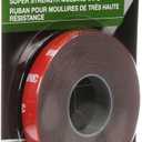 3M Super-Strength Molding Tape, 1/2 in x 15 ft, High Strength Double-Sided Adhesive, Permanently Attaches Side Moldings, Trim and Emblems to Interior and Exterior of Vehicles (03614)