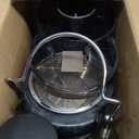 Qcen Juicer Machine, 800W Centrifugal Juicer Extractor with Wide Mouth 3 Feed Chute for Fruit Vegetable, Easy to Clean, Stainless Steel, BPA-free (Black)