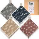 Eulnars Swedish Dishcloths, 8 Pack Reusable Paper Towels with Clips, Quick Drying Dish Towels, Super Absorbent Cellulose Sponge Cloths, No Odor, Kitchen Cleaning Essentials (Simple Leaf)